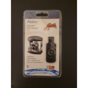 Aqueon Submersible Aquatic Flat Heater Mini Up to 2.5 Gallons, Black, 5 Watts!